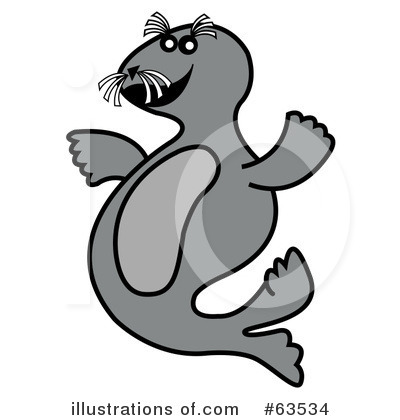 Royalty-Free (RF) Seal Clipart Illustration by Andy Nortnik - Stock Sample #63534