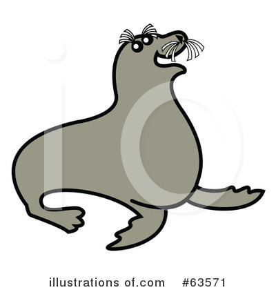 Royalty-Free (RF) Seal Clipart Illustration by Andy Nortnik - Stock Sample #63571