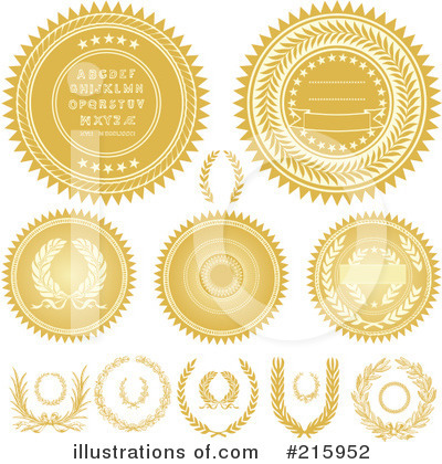 Royalty-Free (RF) Seals Clipart Illustration by BestVector - Stock Sample #215952