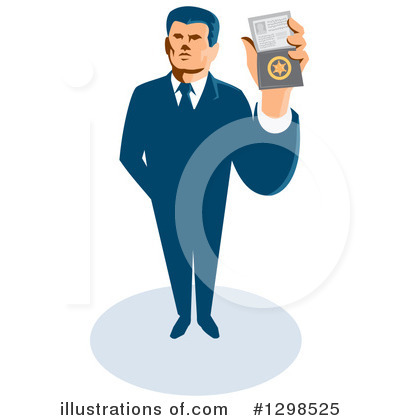 Royalty-Free (RF) Secret Agent Clipart Illustration by patrimonio - Stock Sample #1298525