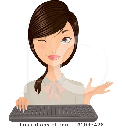 Royalty-Free (RF) Secretary Clipart Illustration by Melisende Vector - Stock Sample #1065428