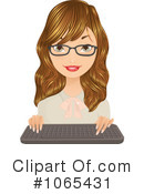 Secretary Clipart #1065431 by Melisende Vector