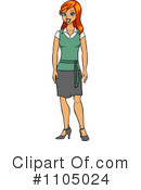 Secretary Clipart #1105024 by Cartoon Solutions