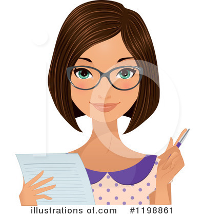 Receptionist Clipart #1198861 by Melisende Vector