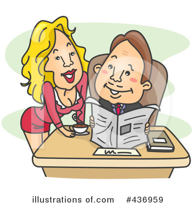 Royalty-Free (RF) Secretary Clipart Illustration by BNP Design Studio - Stock Sample #436959