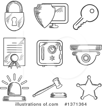 Padlock Clipart #1371364 by Vector Tradition SM