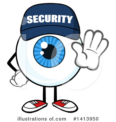 Eyeball Character Clipart #1413950 by Hit Toon