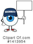 Security Guard Eyeball Clipart #1413954 by Hit Toon