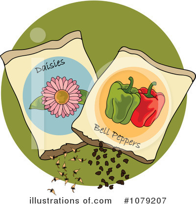 Royalty-Free (RF) Seeds Clipart Illustration by Pams Clipart - Stock Sample #1079207