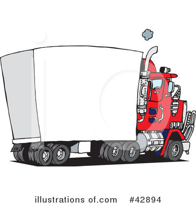 Big Rig Clipart #42894 by Dennis Holmes Designs