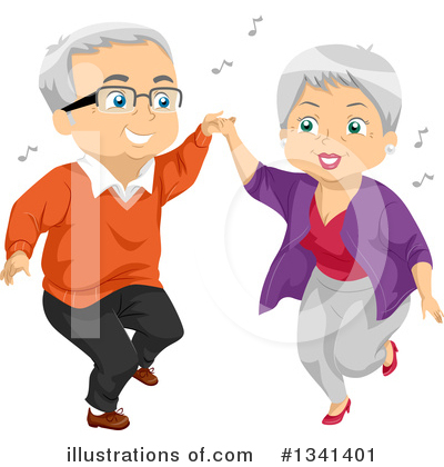 Senior Couple Clipart #1341401 by BNP Design Studio