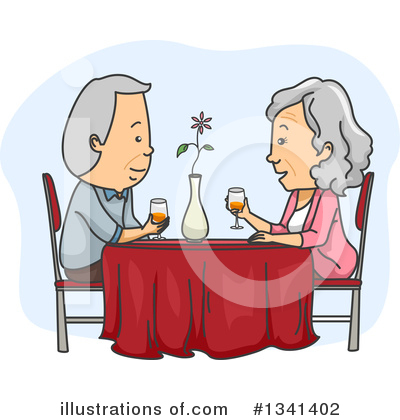 Senior Couple Clipart #1341402 by BNP Design Studio
