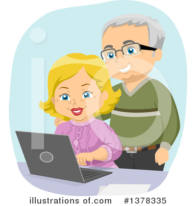 Senior Couple Clipart #1378335 by BNP Design Studio