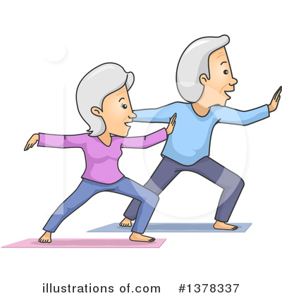 Senior Couple Clipart #1378337 by BNP Design Studio