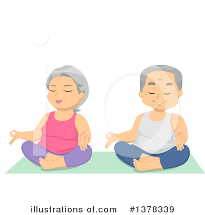 Meditating Clipart #225892 - Illustration by David Rey