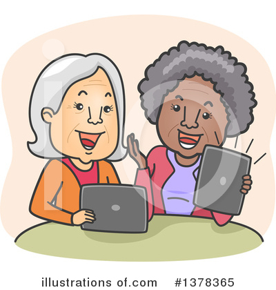 Senior Woman Clipart #1378365 by BNP Design Studio