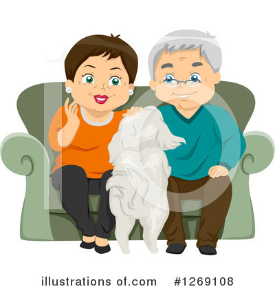 Royalty-Free (RF) Senior Couple Clipart Illustration by BNP Design Studio - Stock Sample #1269108