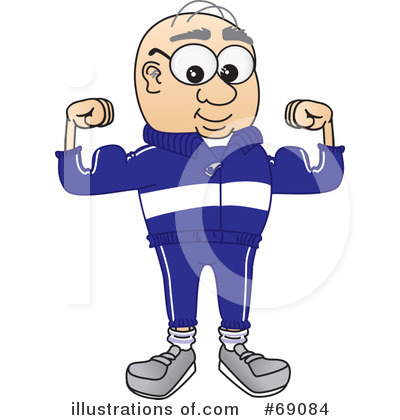 Senior Man Character Clipart #69084 by Mascot Junction