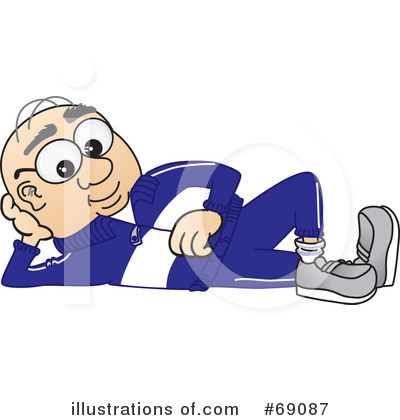 Senior Man Character Clipart #69087 by Mascot Junction