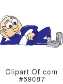 Senior Man Character Clipart #69087 by Mascot Junction