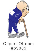 Senior Man Character Clipart #69089 by Mascot Junction