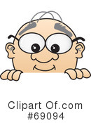 Senior Man Character Clipart #69094 by Mascot Junction