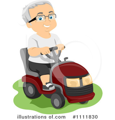 Lawn Mower Clipart #1111830 by BNP Design Studio
