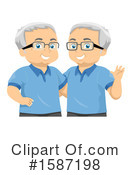 Senior Man Clipart #1587198 by BNP Design Studio