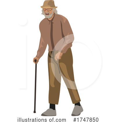 Senior Man Clipart #1747850 by dero