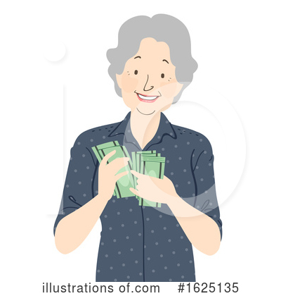 Royalty-Free (RF) Senior Woman Clipart Illustration by BNP Design Studio - Stock Sample #1625135