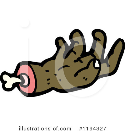 Royalty-Free (RF) Severed Hand Clipart Illustration by lineartestpilot - Stock Sample #1194327