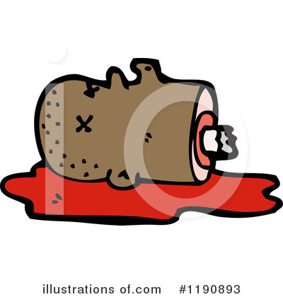 Royalty-Free (RF) Severed Head Clipart Illustration by lineartestpilot - Stock Sample #1190893