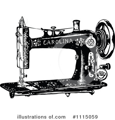 Sewing Machine Clipart #1115059 by Prawny Vintage