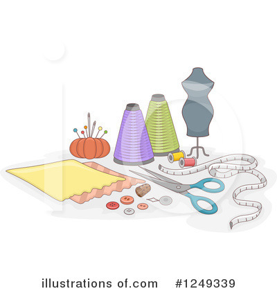 Royalty-Free (RF) Sewing Clipart Illustration by BNP Design Studio - Stock Sample #1249339