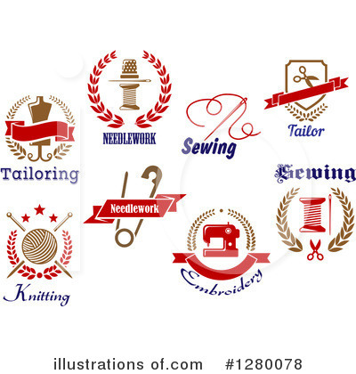 Knitting Clipart #1280078 by Vector Tradition SM