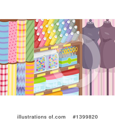 Royalty-Free (RF) Sewing Clipart Illustration by BNP Design Studio - Stock Sample #1399820