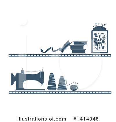 Royalty-Free (RF) Sewing Clipart Illustration by BNP Design Studio - Stock Sample #1414046