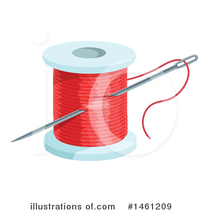 Sewing Clipart #1095728 - Illustration by Vector Tradition SM