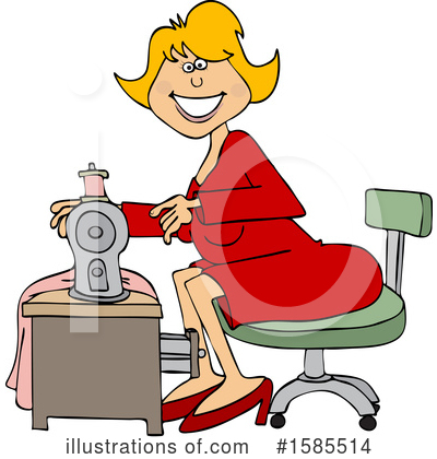 Sewing Machine Clipart #1585514 by djart