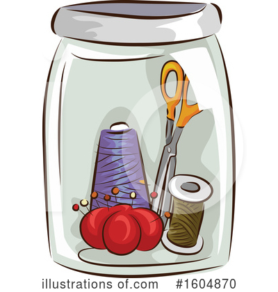 Royalty-Free (RF) Sewing Clipart Illustration by BNP Design Studio - Stock Sample #1604870