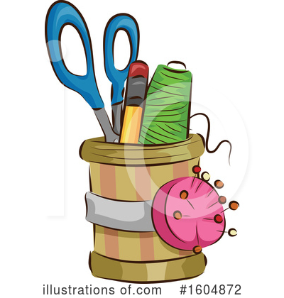 Royalty-Free (RF) Sewing Clipart Illustration by BNP Design Studio - Stock Sample #1604872