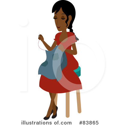 Royalty-Free (RF) Sewing Clipart Illustration by Rosie Piter - Stock Sample #83865