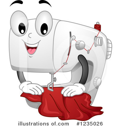 Royalty-Free (RF) Sewing Machine Clipart Illustration by BNP Design Studio - Stock Sample #1235026
