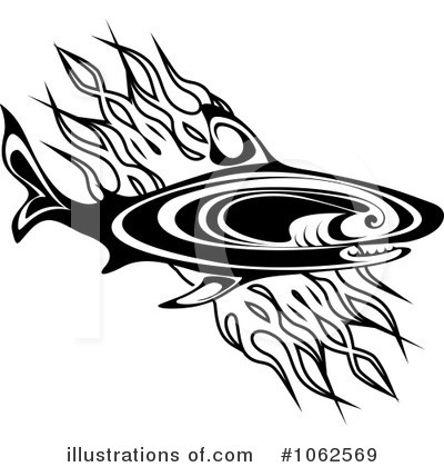 Royalty-Free (RF) Shark Clipart Illustration by Vector Tradition SM - Stock Sample #1062569