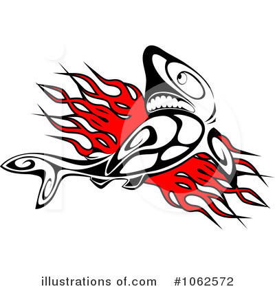 Royalty-Free (RF) Shark Clipart Illustration by Vector Tradition SM - Stock Sample #1062572