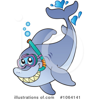 Royalty-Free (RF) Shark Clipart Illustration by visekart - Stock Sample #1064141