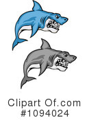 Shark Clipart #1094024 by Vector Tradition SM