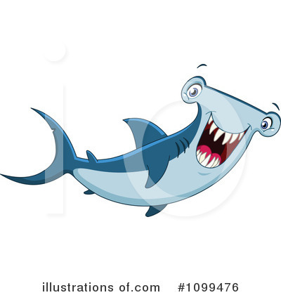 Royalty-Free (RF) Shark Clipart Illustration by yayayoyo - Stock Sample #1099476