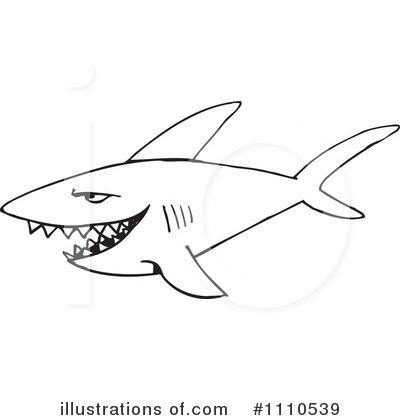 Sharks Clipart #1110539 by Dennis Holmes Designs