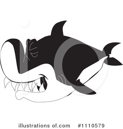 Sharks Clipart #1110579 by Dennis Holmes Designs